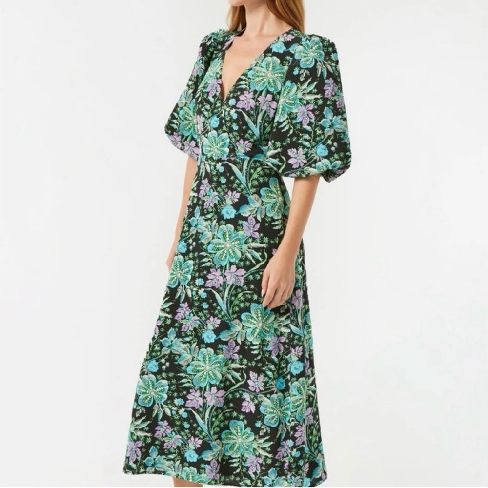 RHODE Ida Midi in Hibiscus Print